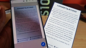 ការស្កែនឯកសារដោយប្រើទូរសព្ទ Samsung មិនអាចងាយស្រួលជាងនេះទេ។