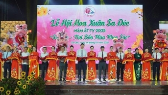 Thành phố hoa Sa Đéc khai mạc Lễ hội hoa xuân năm 2025