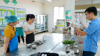 Huyện Đan Phượng bảo đảm an toàn thực phẩm bếp ăn trường học