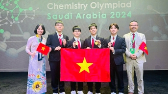 Giành 3 Huy chương Vàng Olympic Hoá học, đoàn Việt Nam đứng thứ 2 thế giới