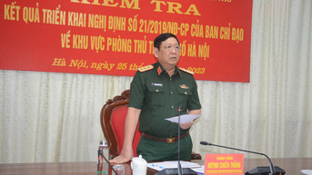 Xây dựng khu vực phòng thủ Thành phố Hà Nội ngày càng vững chắc