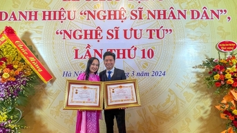 Thu Huyền - Tấn Minh: Cặp vợ chồng tài sắc được phong tặng NSND