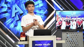 2023년 올림피아 결승전에서 참가자 응우옌 민 트리엣이 '전례 없는 일'을 해냈다