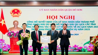 តំបន់ទេសចរណ៍ Do Son ត្រូវបានទទួលស្គាល់ដោយ Hai Phong ជាតំបន់ទេសចរណ៍ខេត្ត។