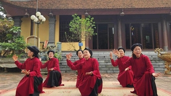 사이버 공간에서 Xoan 노래를 홍보하고 확산하세요