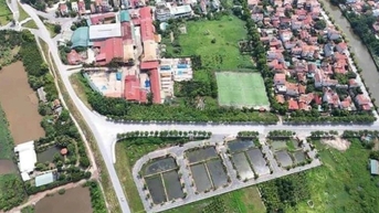 Một huyện vùng ven Hà Nội đấu giá đất, giá trúng gần 100 triệu đồng/m2