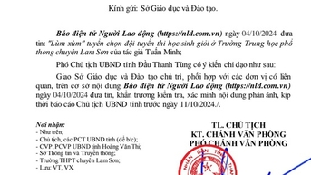 Tỉnh Thanh Hóa chỉ đạo làm rõ