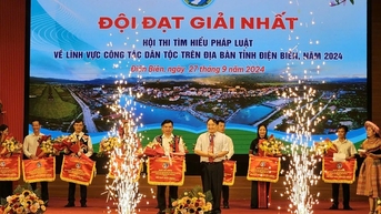 Bế mạc Hội thi tìm hiểu pháp luật về lĩnh vực công tác dân tộc trên địa bàn tỉnh Điện Biên năm 2024