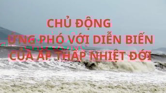 Chủ động ứng phó với diễn biến của áp thấp nhiệt đới