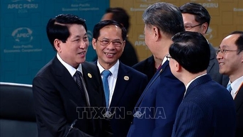APEC 2024: Chủ tịch nước Lương Cường gặp lãnh đạo các nền kinh tế