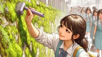 Trường bắt học sinh đi cạo rêu quanh trường nếu không tham gia hội trại?