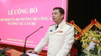 Phó cục trưởng Cục An ninh kinh tế làm giám đốc Công an tỉnh Lạng Sơn