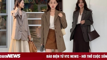 Cách phối áo blazer với chân váy