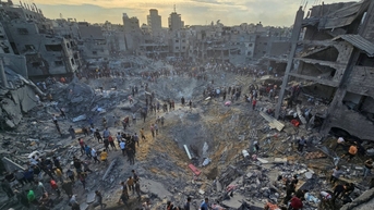 Những hình ảnh hoang tàn của Gaza sau một năm chiến sự