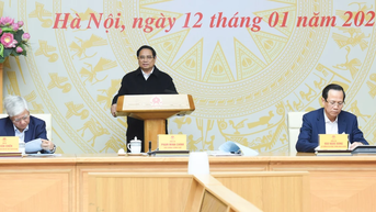 [Ảnh] Thủ tướng Phạm Minh Chính chủ trì phiên họp thứ hai của Ban Chỉ đạo Trung ương triển khai xóa nhà tạm, nhà dột nát