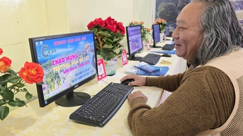 2024년 다랏 꽃 축제를 위한 프레스 센터 개관
