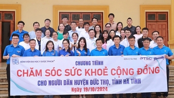 Đoàn Thanh niên PTSC đồng hành tổ chức Chương trình "Chăm sóc sức khỏe cộng đồng" tại Hà Tĩnh