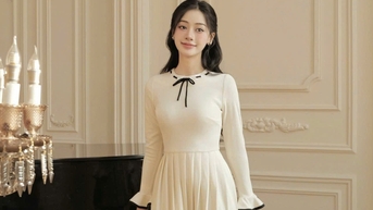 Thanh thoát, uyển chuyển trong từng bước đi với váy dáng xòe