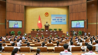 Chủ tịch Quốc hội dự Phiên họp giả định 'Quốc hội trẻ em' lần thứ nhất