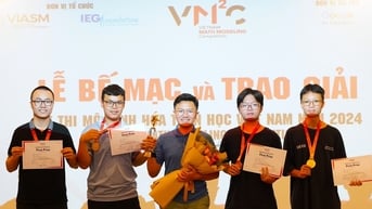 Học sinh chuyên Khoa học tự nhiên thắng cuộc thi dùng Toán giải vấn đề thực tế