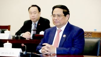 Thủ tướng Phạm Minh Chính hội kiến Thường trực Ban Bí thư, Phó Chủ tịch nước Lào Bounthong Chitmany