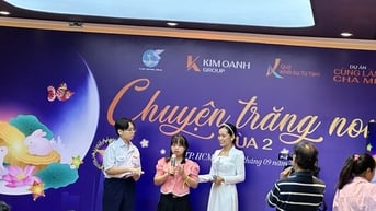 Quỹ Khởi sự Từ của Tập đoàn Kim Oanh tâm tổ chức trung thu cho trẻ em có hoàn cảnh khó khăn