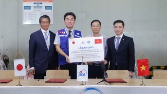 Chính phủ Nhật Bản chuyển hàng viện trợ khẩn cấp giúp Việt Nam khắc phục hậu quả bão Yagi