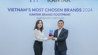 Sữa TH: Tăng trưởng cao nhất trong top 5 thương hiệu sữa và sản phẩm thay thế sữa về chỉ số tiếp cận người tiêu dùng