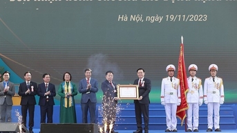 Chủ tịch Quốc hội Vương Đình Huệ dự Lễ kỷ niệm 60 năm Học viện Tài chính