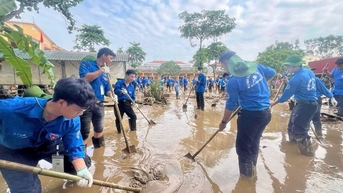 Hơn 35.000 lượt đoàn viên, sinh viên Hà Nội tham gia khắc phục hậu quả bão