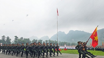 Hợp luyện diễu binh, diễu hành Lễ kỷ niệm 70 năm chiến thắng Điện Biên Phủ