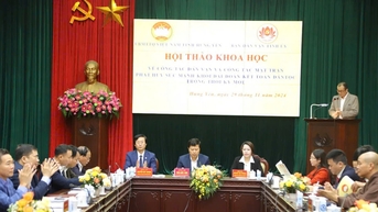 Công tác Dân vận, Mặt trận được quan tâm thực hiện tốt, đã góp phần củng cố niềm tin của Nhân dân đối với Đảng