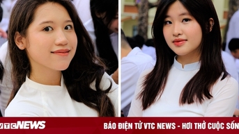Nữ sinh Hà Nội đẹp cuốn hút trong lễ bế giảng