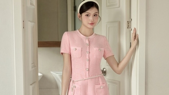 Thời trang dạ tweed 'đổ bộ' những ngày đầu thu