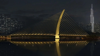 Thadico đẩy nhanh tiến độ thi công hệ thống chiếu sáng cầu Ba Son