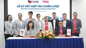 VNPAY ký kết hợp tác chiến lược với Ngân hàng số Cake – Triển khai dịch vụ tài chính số của Cake trên ví VNPAY