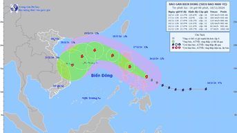 Hôm nay bão Man-Yi vào Biển Đông, Quảng Ninh