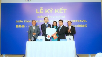 Tập đoàn Vietravel ký kết biên bản ghi nhớ hợp tác chiến lược với tỉnh Fukushima