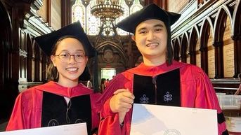 Vợ chồng 9x cùng tốt nghiệp tiến sĩ Đại học Harvard