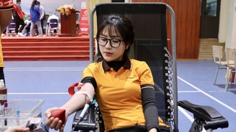 Chủ Nhật Đỏ tại Yên Bái tiếp nhận gần 700 đơn vị máu