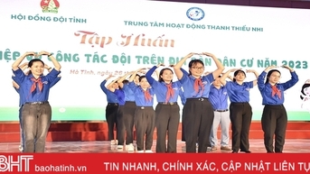 Tập huấn nghiệp vụ công tác đội trên địa bàn khu dân cư