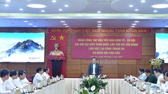 Tiểu ban Kinh tế – Xã hội làm việc với các tỉnh Vùng Trung du và miền núi phía Bắc