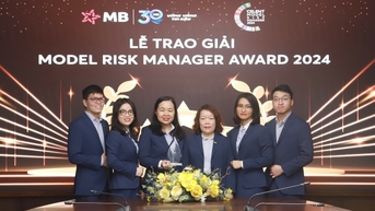 MB thắng giải thưởng quốc tế về quản trị rủi ro