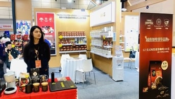 Gian hàng Việt Nam được quan tâm tại Hội chợ ẩm thực và đồ uống châu Á tại Sơn Đông, Trung Quốc