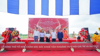Vinhomes Golden Avenue បើកការដ្ឋានសាងសង់អគារថែទាំសុខភាព ងូតទឹករ៉ែ