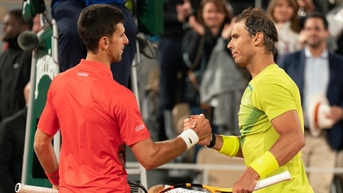 Nadal, Alcaraz chúc mừng Djokovic