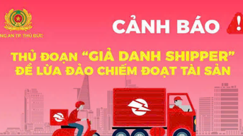 Cảnh báo giả danh shipper chiếm đoạt tài sản người mua hàng