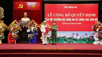 Thái Bình có tân Giám đốc Công an tỉnh