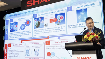 ក្រុមហ៊ុន Sharp Vietnam ប្រកាសពីប្រសិទ្ធភាពនៃបច្ចេកវិទ្យា Plasmacluster ion