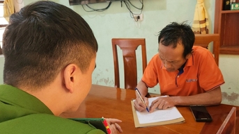 "Bác thợ nề say xỉn lạc lối" viết kiểm điểm, cam kết không tái phạm